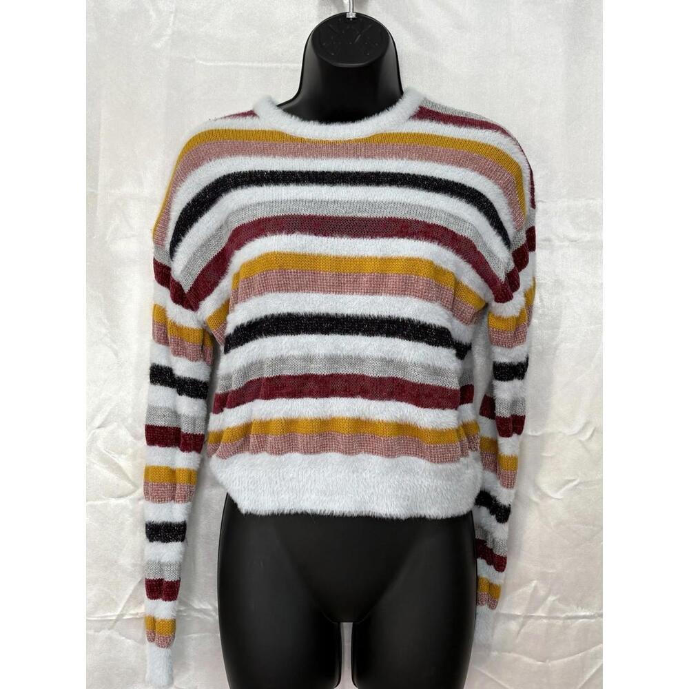 Cupcakes and Cashmere Sweater Striped Pullover Women's Size XS